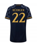 Real Madrid Antonio Rudiger #22 Venkovní Dres pro Dámské 2023-24 Krátký Rukáv